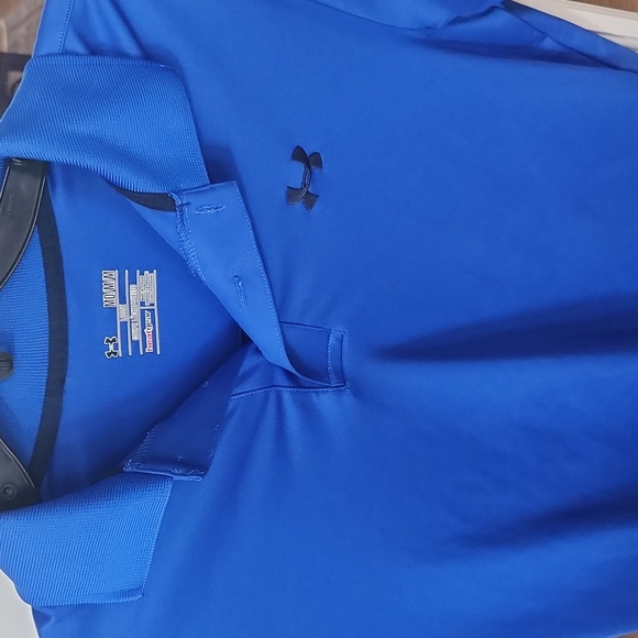 Under Armour royal blue golf polo M - Picture 2 of 3